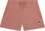 Dalix Womens Astronaut Midweight Washed Fleece Shorts