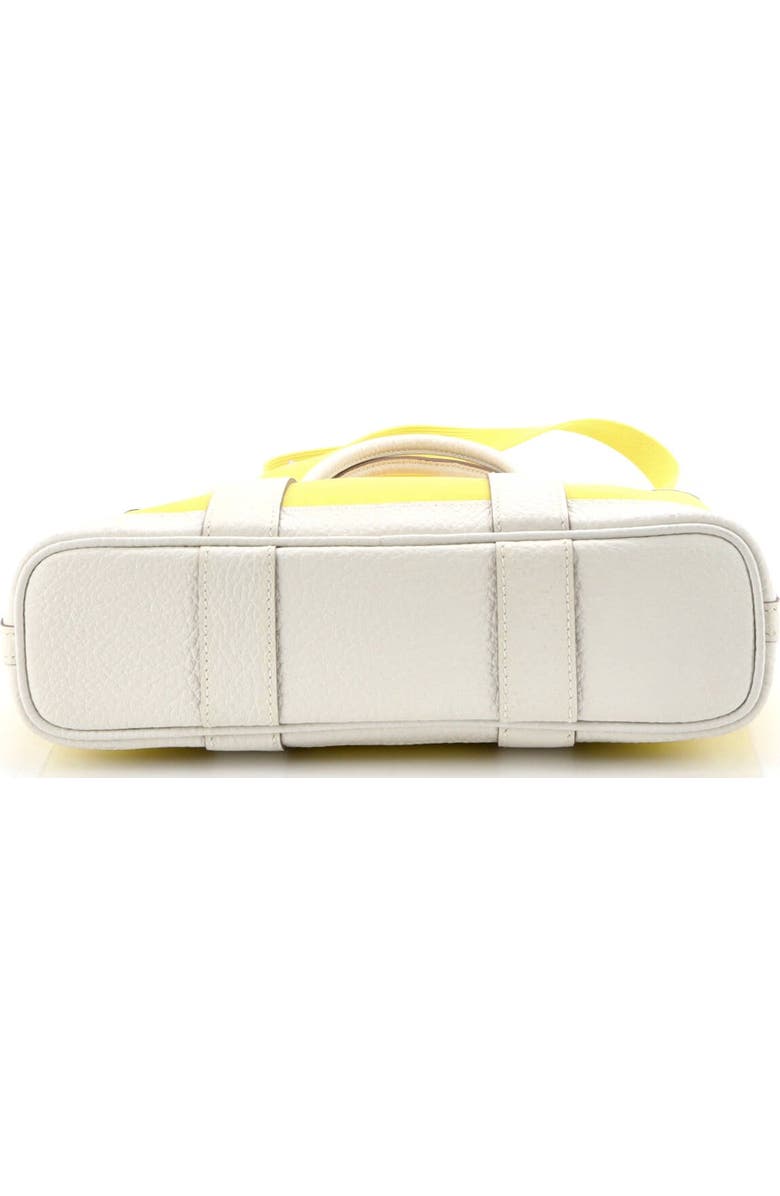 Pre-Owned Hermes Garden File Tote Toile and Leather 28, Alternate, color, Lime