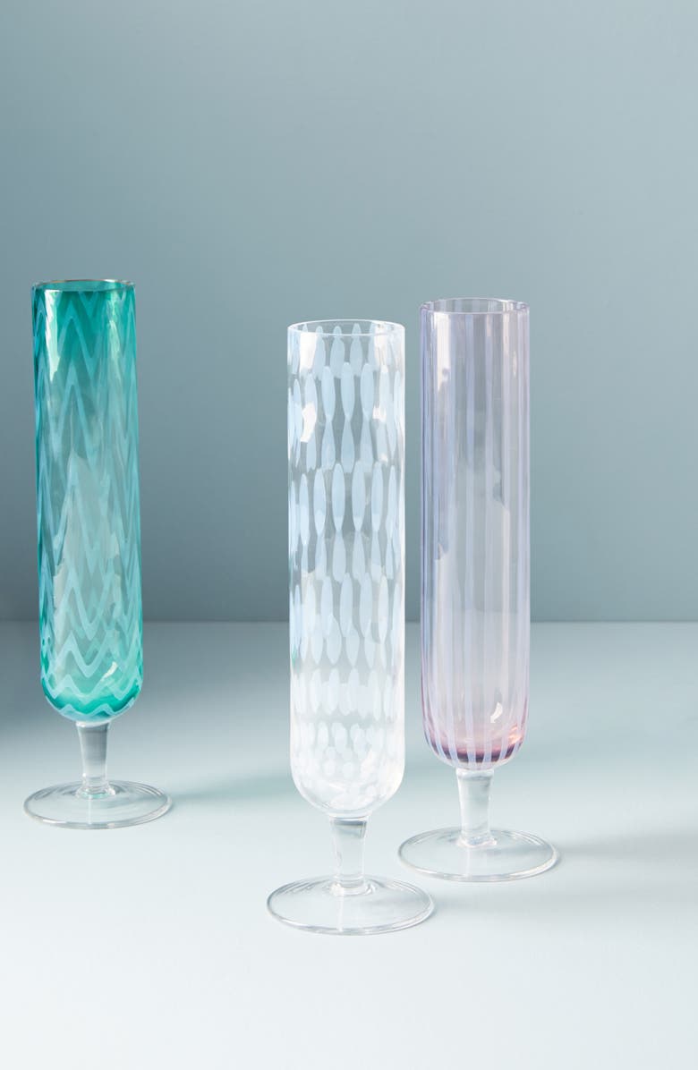 Anthropologie Home Anthropologie Carra Glass Flute, Main, color,