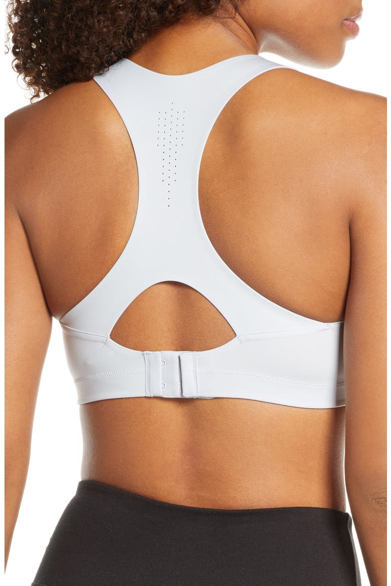 Low Impact High Neck Wireless Sports Bra, Alternate, color, LIGHT GREY
