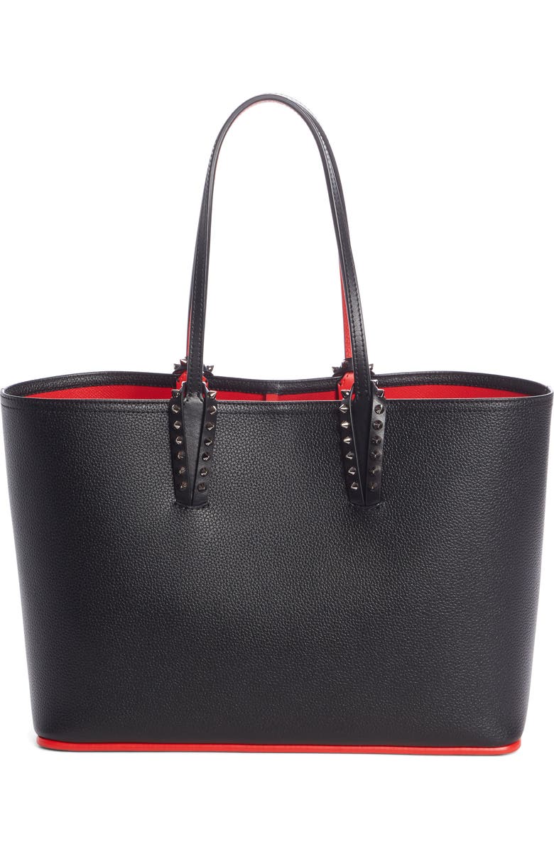 Christian Louboutin Small Cabata Calfskin Leather Tote, Alternate, color,