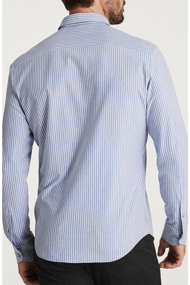 Stripe Button-Up Shirt, Alternate, color, BLUE