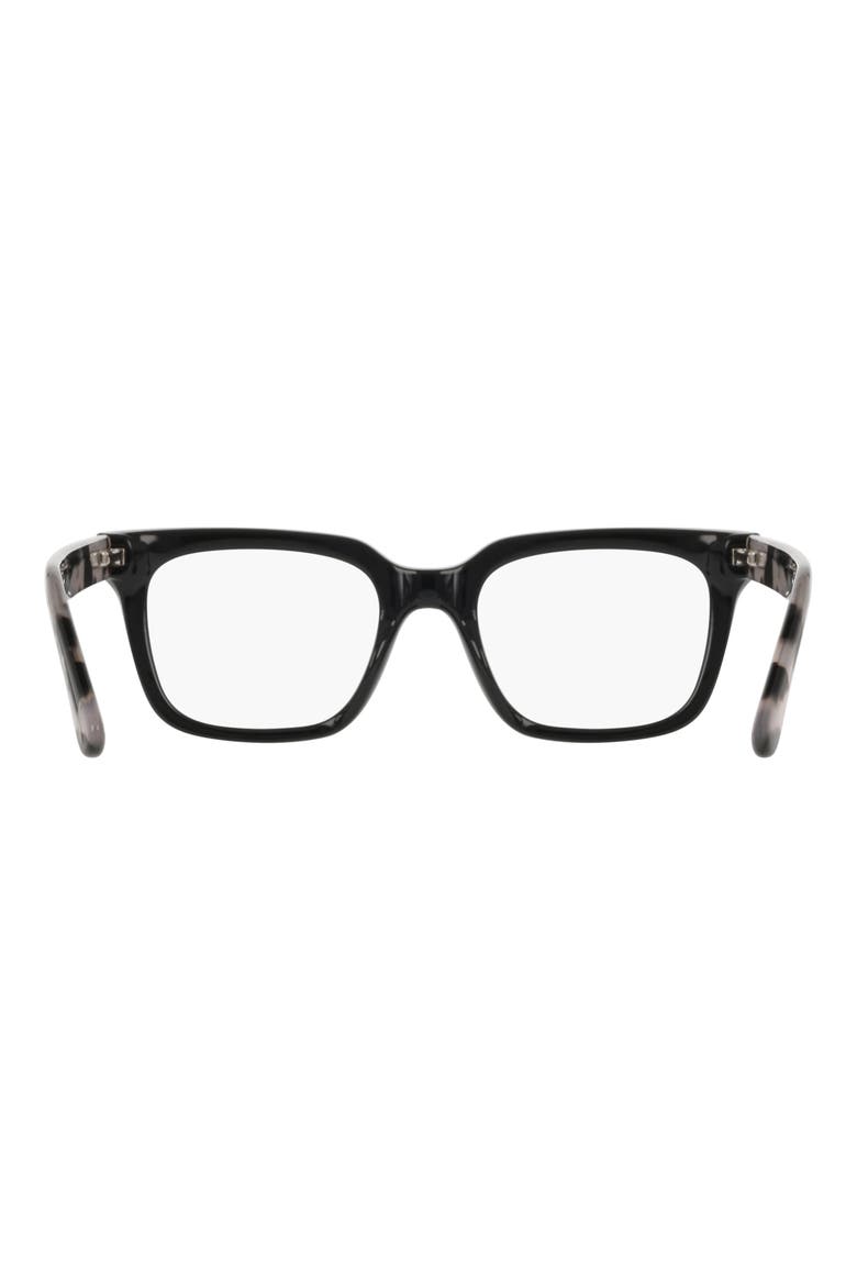 51mm Square Reading Glasses, Alternate, color, BLACK