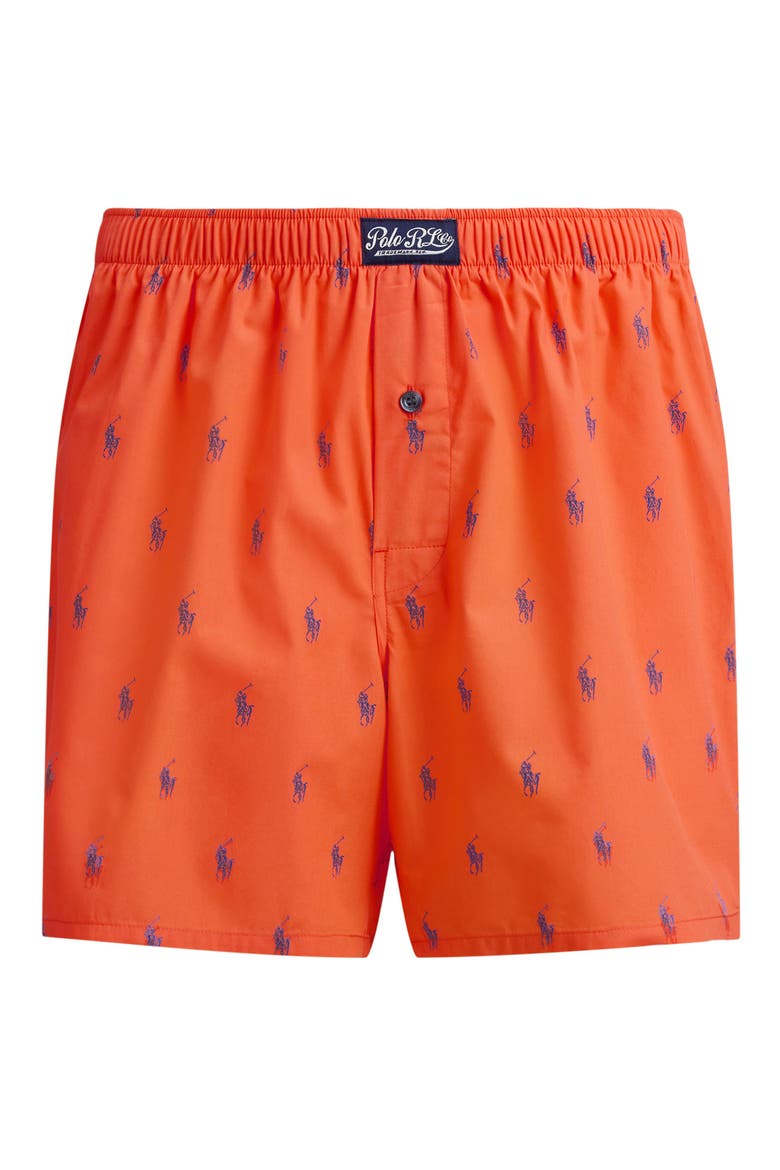 Woven Cotton Boxers, Alternate, color, SPRING MELON