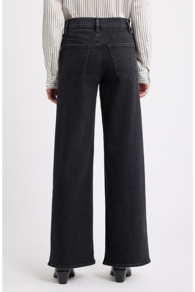 Le Slim Palazzo High Waist Wide Leg Jeans, Alternate, color, METEOR