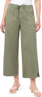 Kensie Drapey Easy Cropped Drawstring Pants