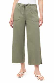 Kensie Drapey Easy Cropped Drawstring Pants