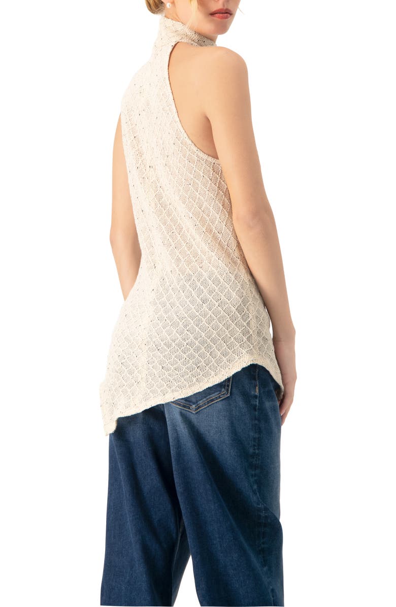 IVONNE Knit Halter Neck Sleeveless Top, Alternate, color, Natural