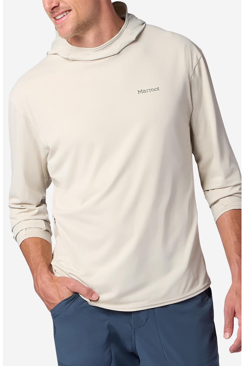 AirExchange SolarShield UPF Hoodie, Main, color, BIRCH BARK