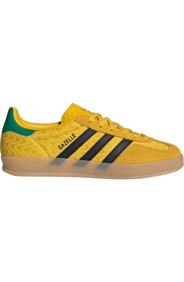 adidas Gazelle Indoor Sneaker, Alternate, color, Eqt Yellow/ Core Black/ Gum 3