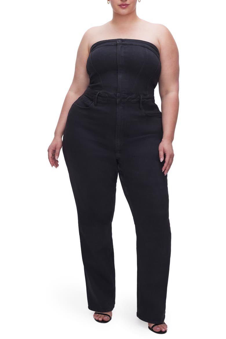 Strapless Tube Jumpsuit, Alternate, color, BLACK269