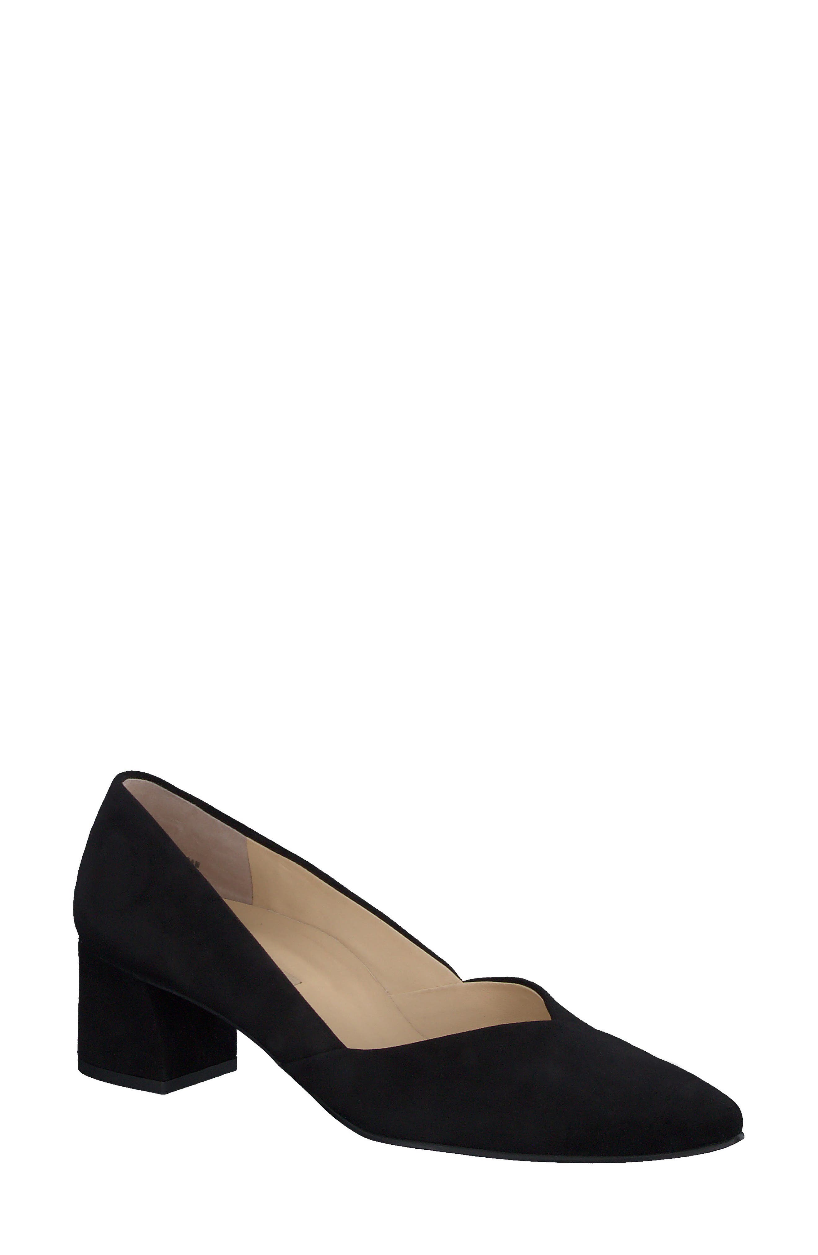 Rendi Pointed Toe Pump, Main, color, BLACK NATURE SUEDE