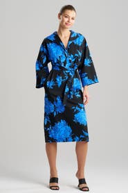 Natori Miyako - Printed Cotton Chino Kimona Shirt Dress