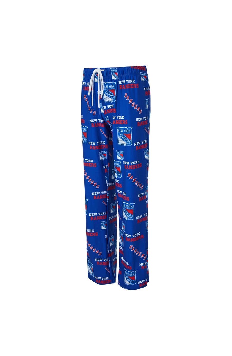 CONCEPTS SPORT Women's Concepts Sport Blue New York Rangers Zest Allover Print Knit Pants, Alternate, color, Blue