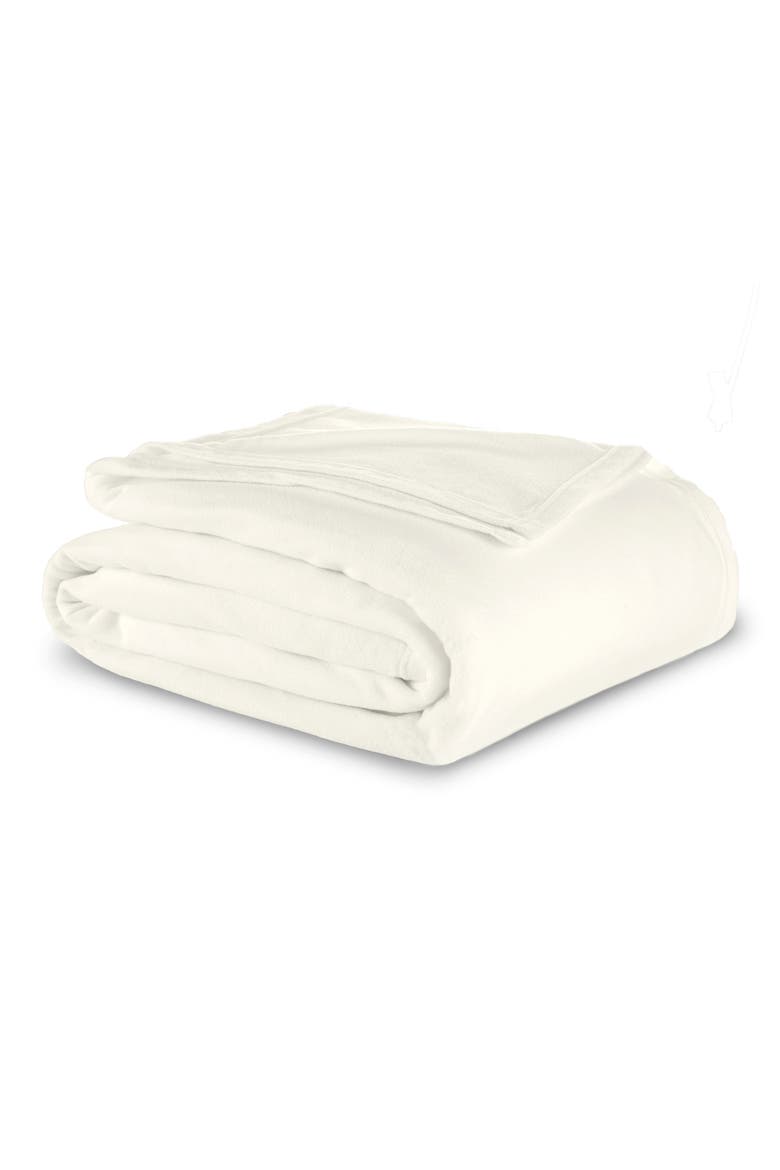Microfleece Throw Blanket, Main, color, STAR WHITE