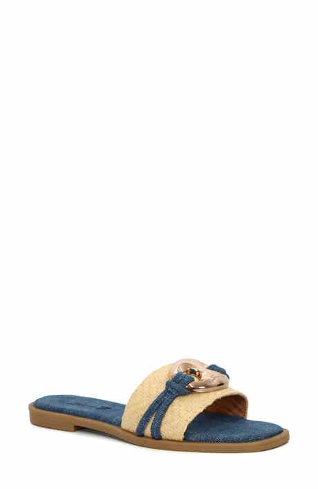 Seven7 Raffia Flat Sandal