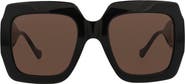 Gucci 54mm Square Sunglasses