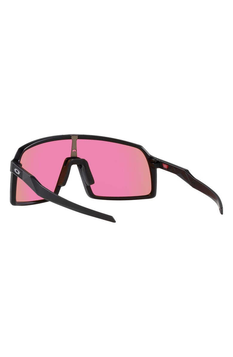 Oakley Sutro 137mm Prizm<sup>™</sup> Wrap Shield Sunglasses, Alternate, color, Matte Black