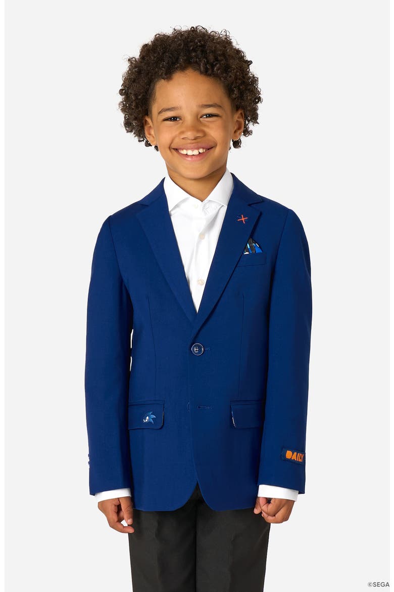 x Sonic the Hedgehog Kids' Daily Slim Fit Blue Sport Coat, Main, color, BLUE