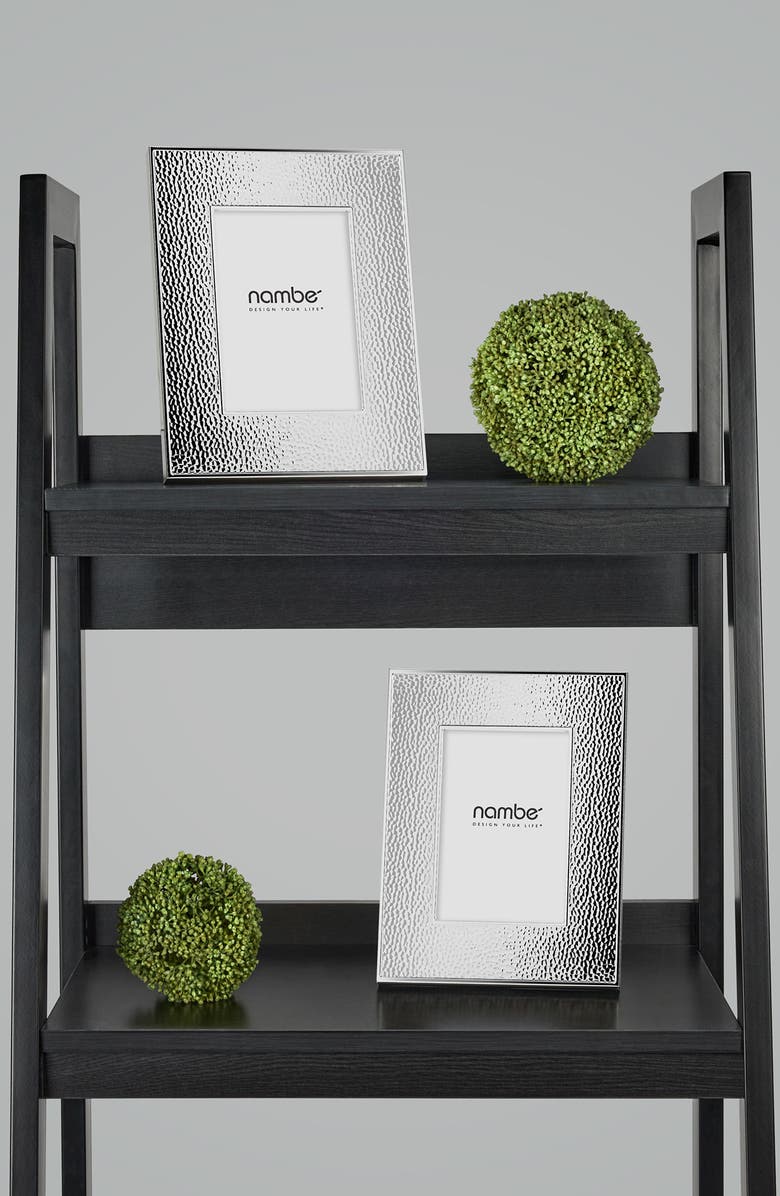 Nambé Hammered 5 x 7-Inch Picture Frame, Alternate, color, Silver