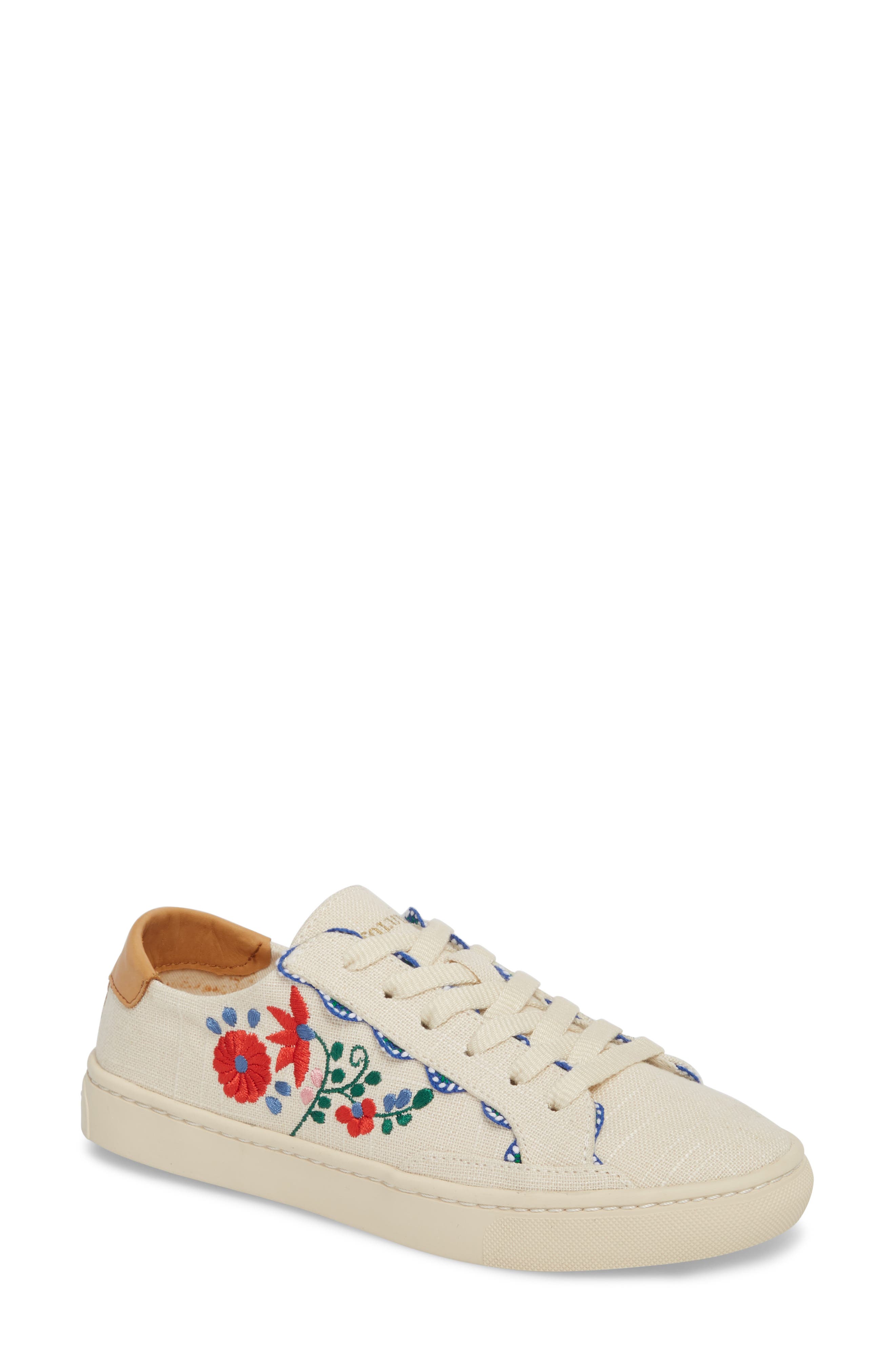Soludos Ibiza Embroidered Sneaker, Main, color, 