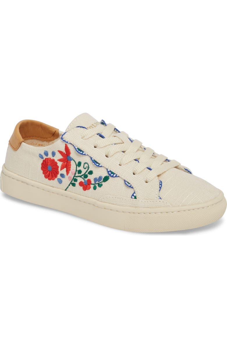 Soludos Ibiza Embroidered Sneaker, Main, color,