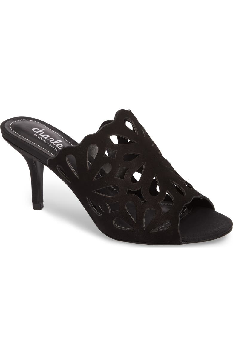 Charles by Charles David Nicki Perforated Open Toe Mule, Main, color,