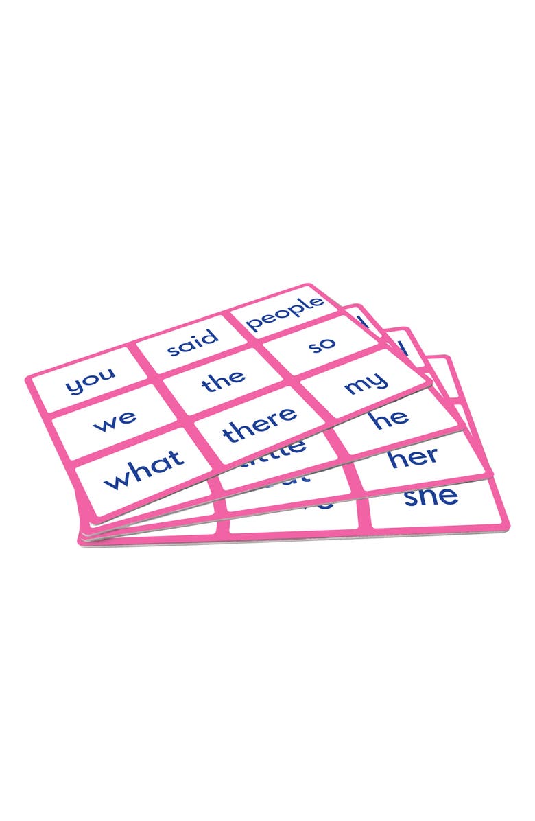 Junior Learning Tricky Word Bingo Educational Learning Game Match The Words, Alternate, color, Multicolored