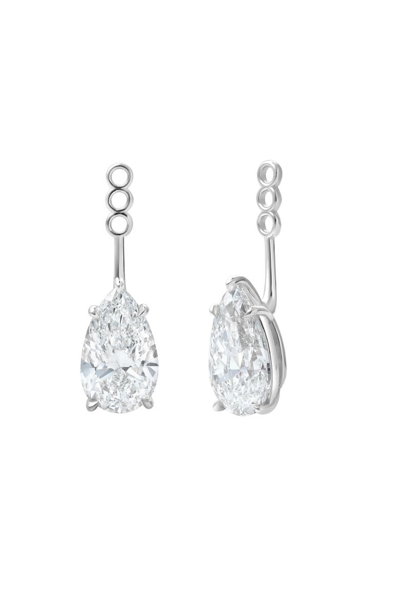 LuvMyJewelry Evelyn 14K Gold Pear Lab Grown Diamond Earring Jackets -10 Cts, Alternate, color, 