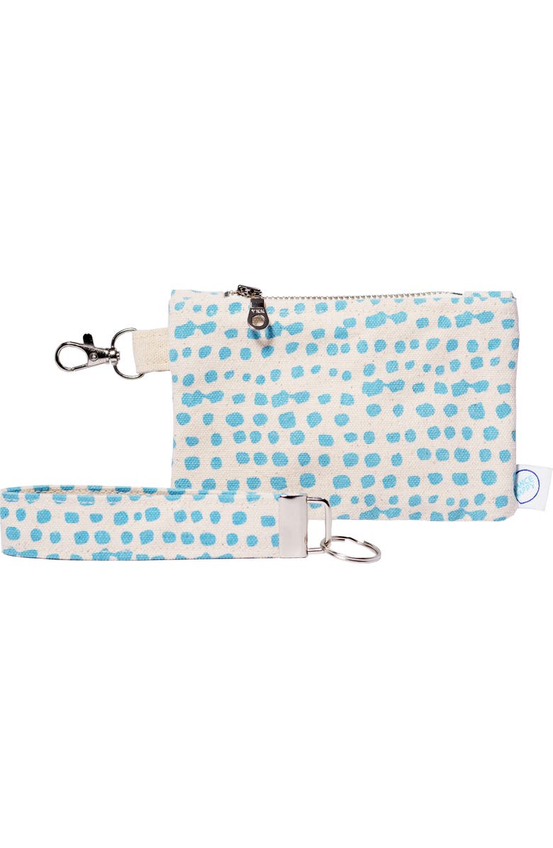 Dance Happy Incana Wristlet with Key Fob, Main, color, Light Blue