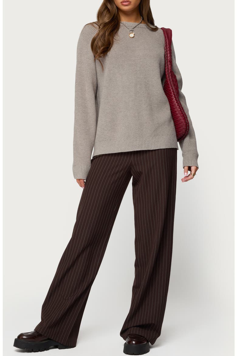 Lavonne Oversize Raglan Sweater, Alternate, color, TAUPE