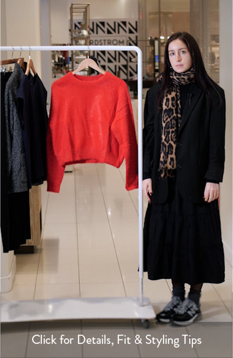 Teddy Eyelash Crop Sweater, sales video thumbnail