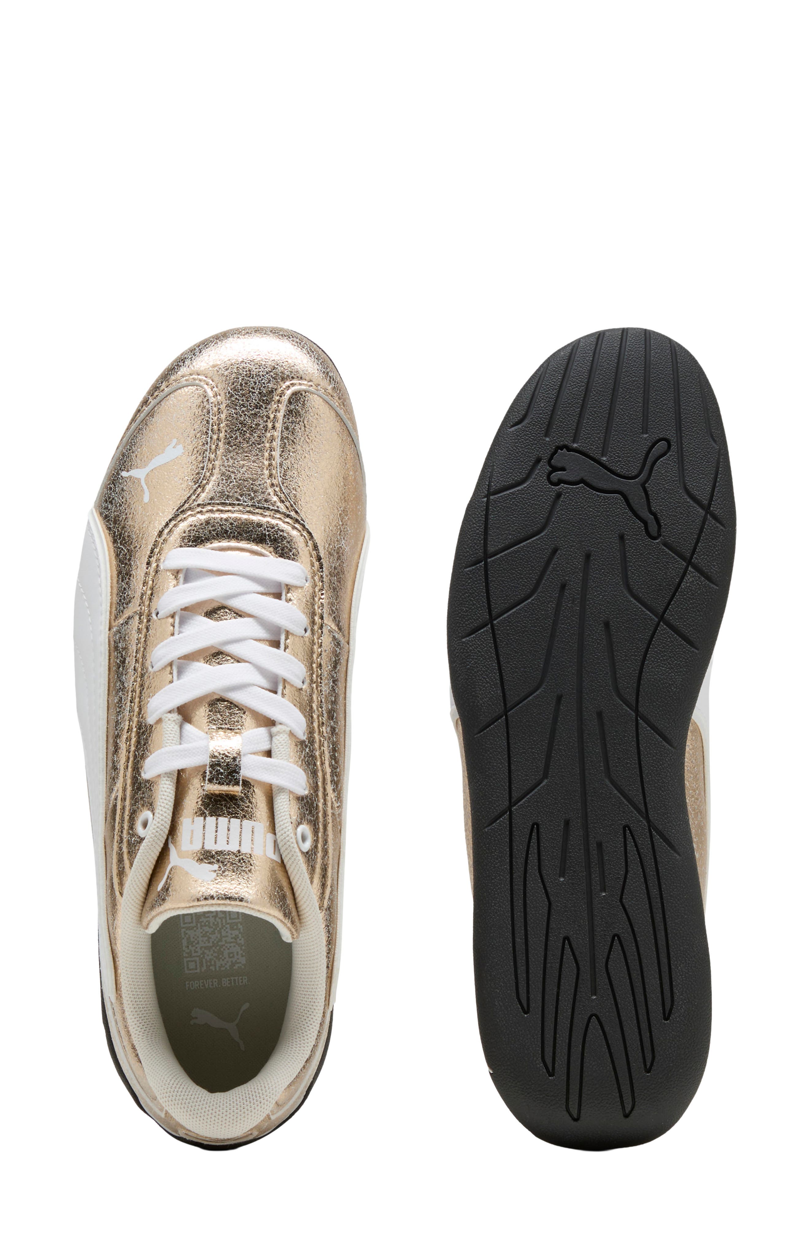 Replicat-X Metallic Sneaker, Alternate, color, PUMA GOLD/ PUMA WHITE