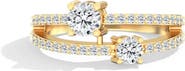 Everlee Orbit Two Stone Lab Diamond Ring in 14K