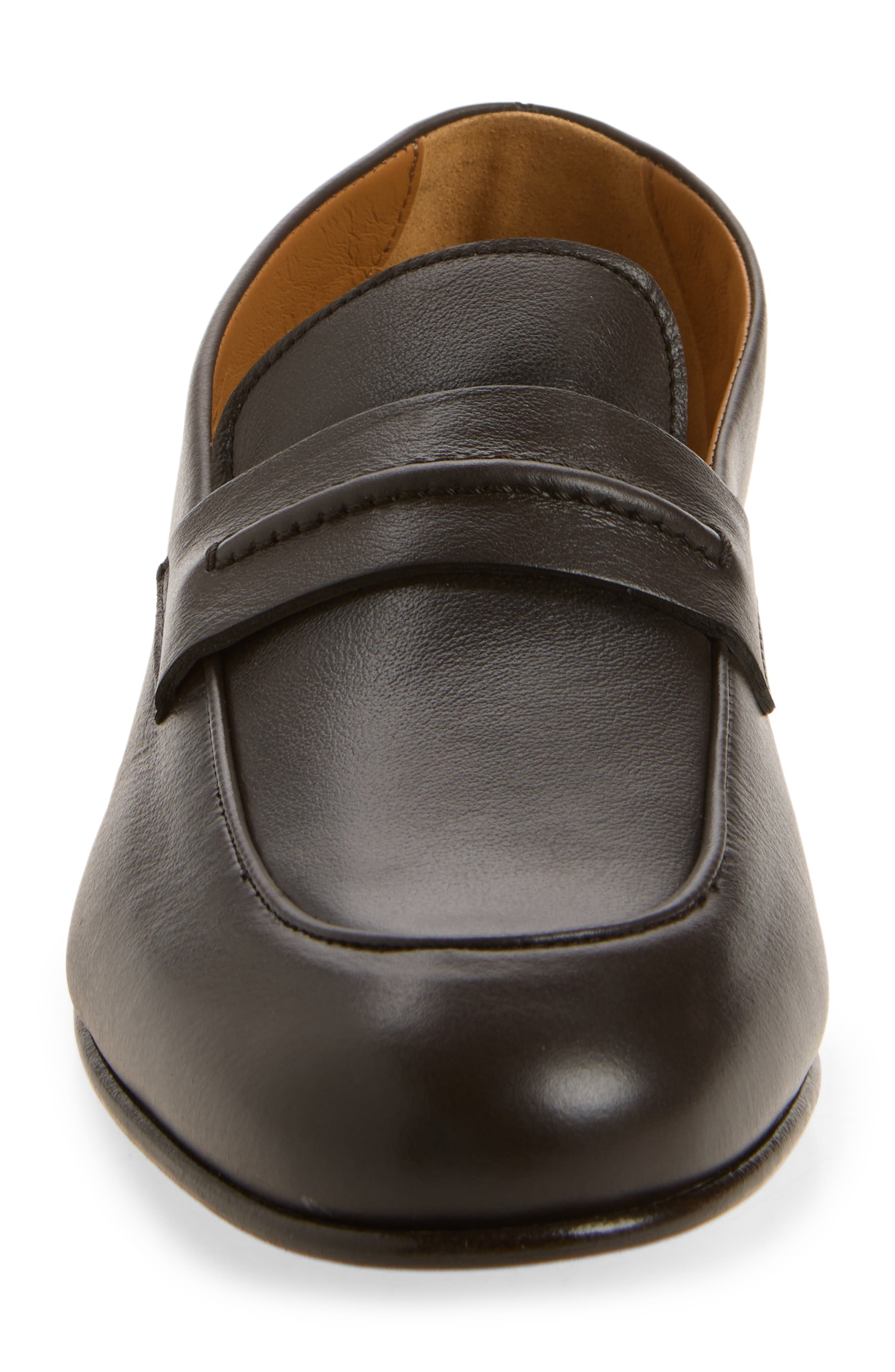 Lawen Penny Loafer, Alternate, color, DARK BROWN