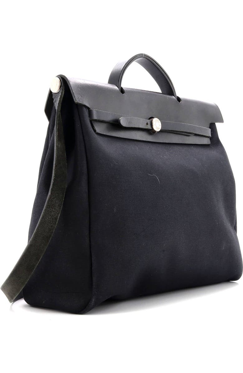 Pre-Owned Hermes Herbag Zip Leather and Toile 39, Alternate, color,