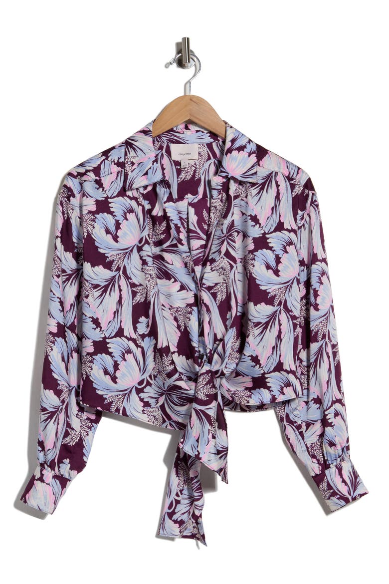 Tulip Marianna Top, Main, color, DEEP PLUM MULTI