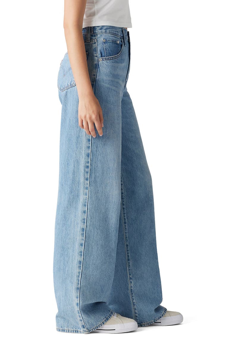 Cinch Baggy Wide Leg Jeans, Alternate, color, INVESTED INDIGO