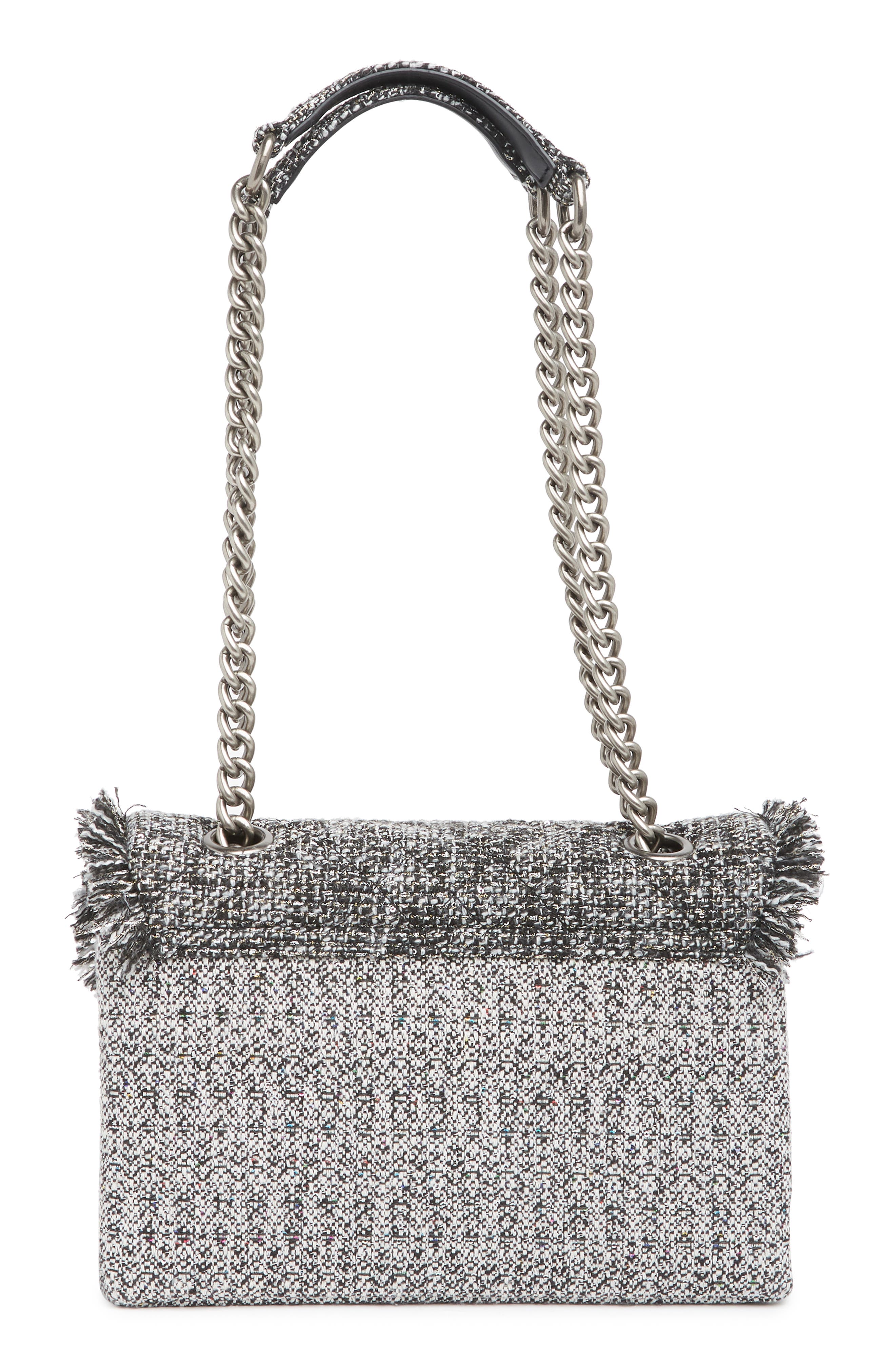 Kurt Geiger London KURT GEIGER Tweed Brixton Dual Shoulder Lock Bag, Alternate, color, 