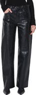 AGOLDE Arc Croc-Embossed Faux Leather Pants