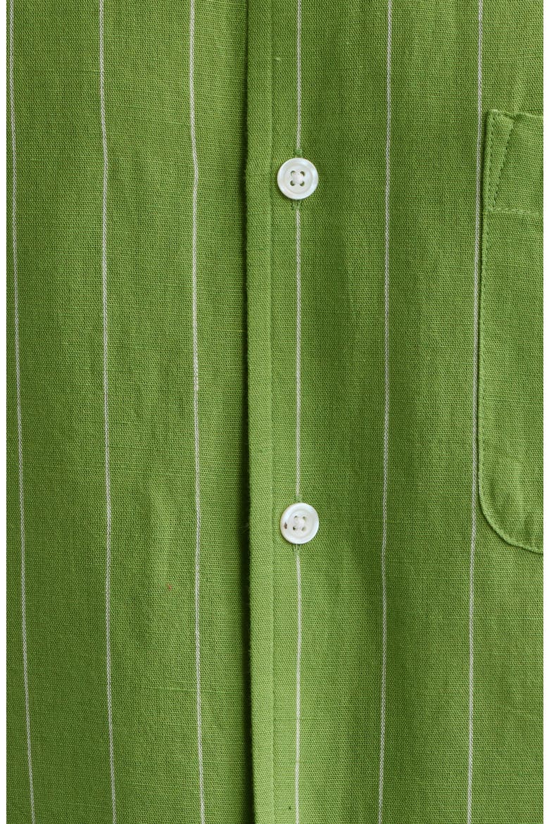 Joe Stripe Short Sleeve Button-Up Shirt, Alternate, color, PIQUANT GREEN MULTI
