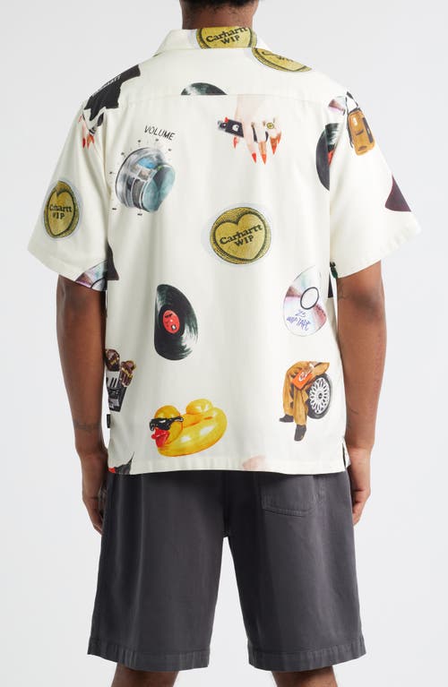 Carhartt Work In Progress Jacob Rochester Print Short Sleeve Camp Shirt In Multi