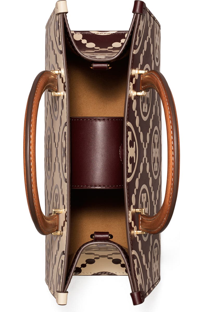 Tory Burch T-Monogram Contrast Embossed Tote, Alternate, color,