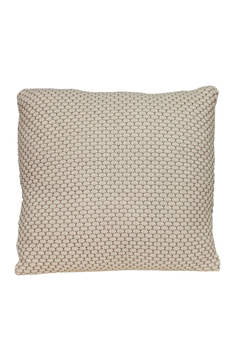 PARKLAND COLLECTION Grace Transitional Beige/Cream Throw Pillow, Alternate, color, Beige
