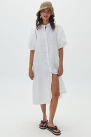 LANHTROPY Bubble Linen Dress