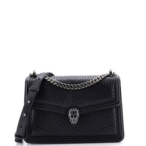 Serpenti Forever Shoulder Bag Quilted Leather Small