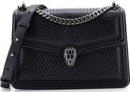 Pre-Owned Bvlgari Serpenti Forever Shoulder Bag Quilted Leather Small
