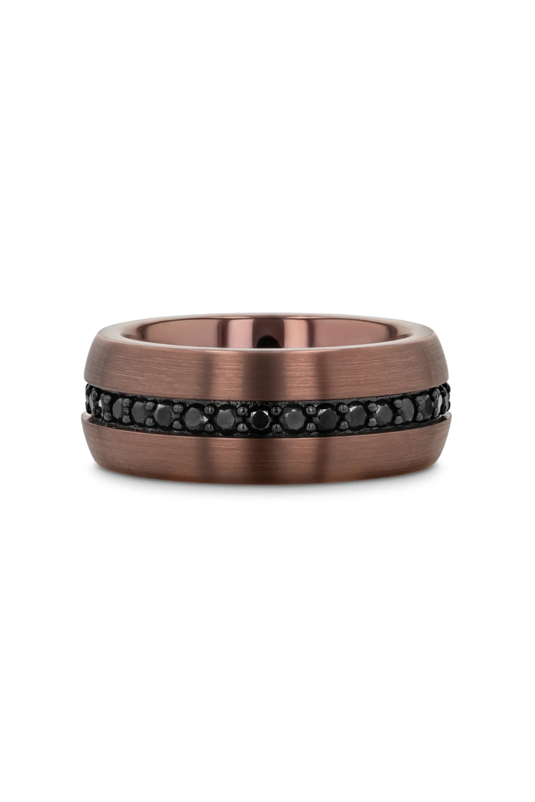 Artemis Tungsten Carbide Ring, Alternate, color, Espresso