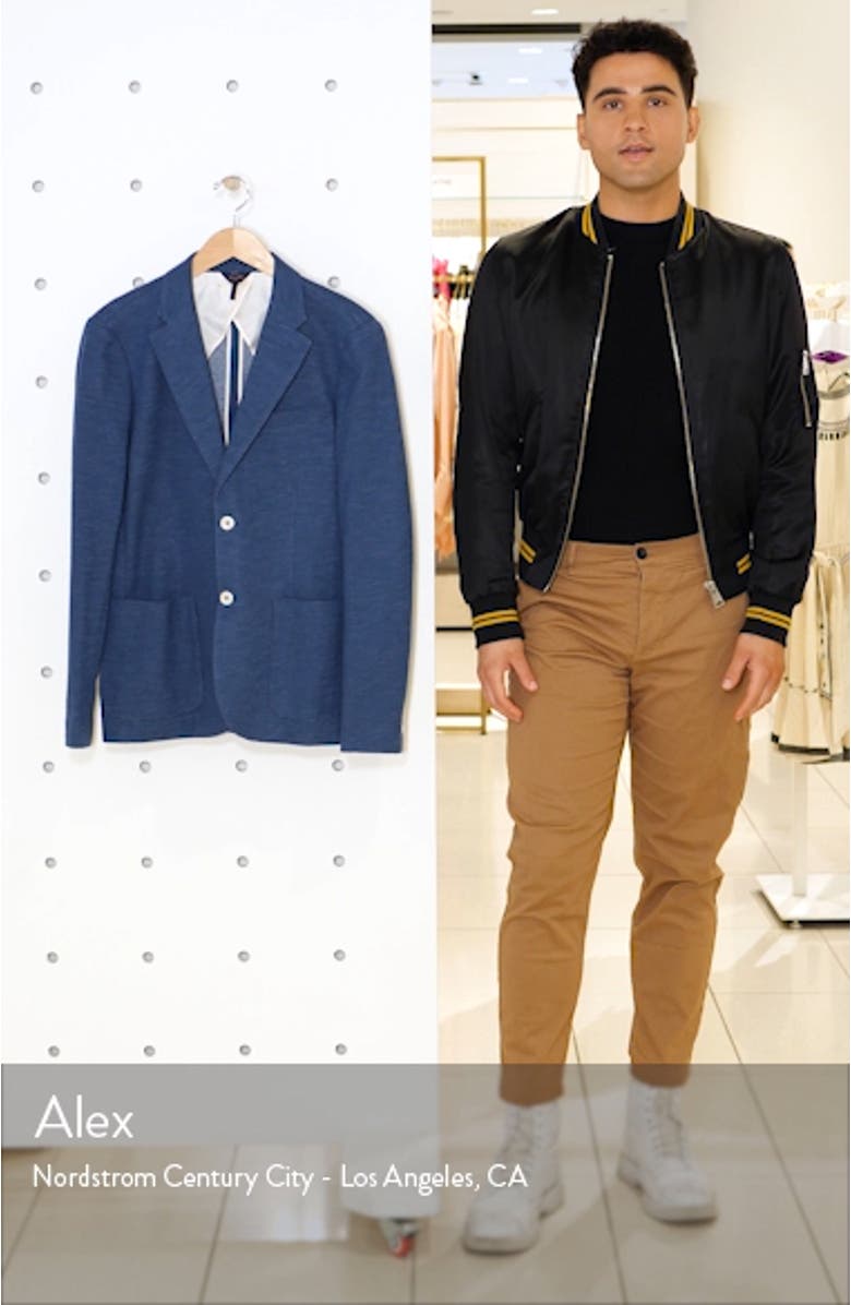 Slim Fit Vintage Twill Knit Sport Coat, sales video thumbnail