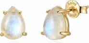 st. Moran Moonstone Pear Stud Earrings